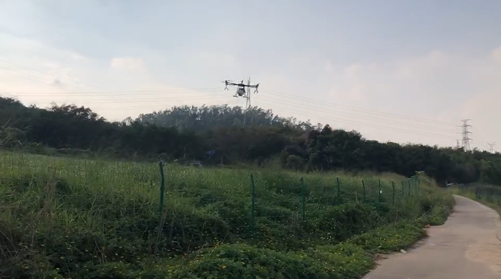 外國客戶測試植保無人機